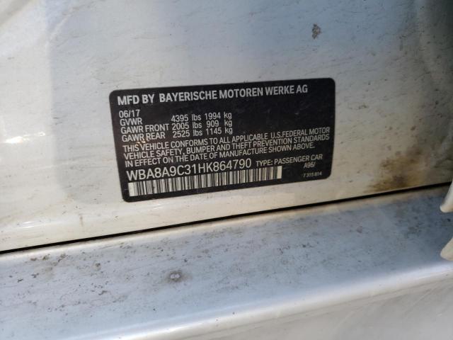 WBA8A9C31HK864790 BMW 320 I