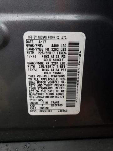 2017 NISSAN ROGUE S - JN8AT2MT0HW152174