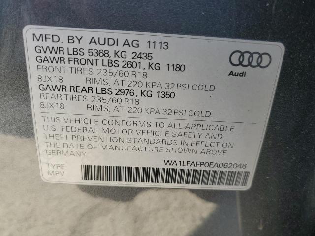 VIN WA1LFAFP0EA062046 2014 Audi Q5, Premium Plus no.12