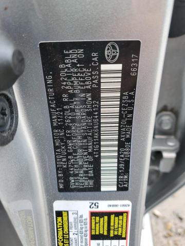 4T1G11AK6NU644132 | 2022 TOYOTA CAMRY SE