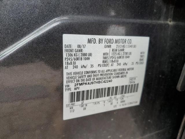 2FMPK4J97HBC42240 2017 Ford Edge Sel