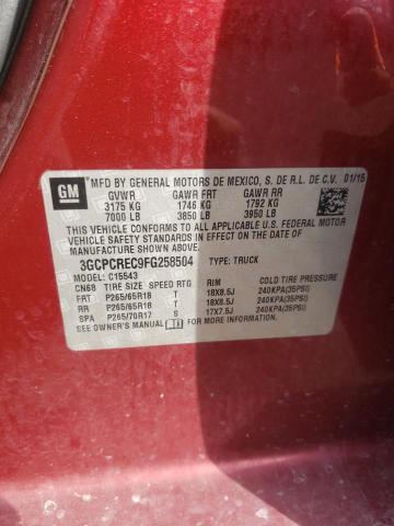 VIN 3GCPCREC9FG258504 2015 CHEVROLET ALL Models no.12