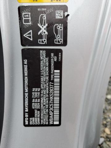 2017 BMW 440XI WBA4P3C57HK528377