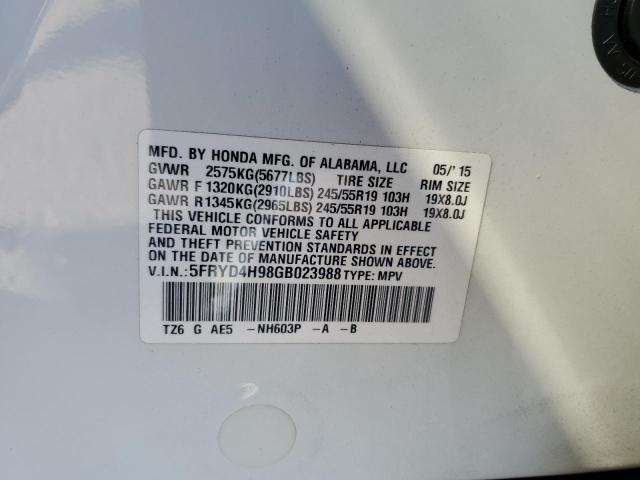 2016 ACURA MDX ADVANC - 5FRYD4H98GB023988