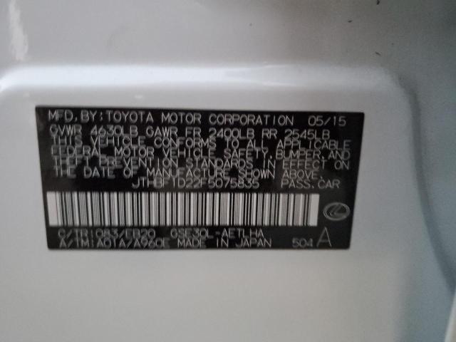 JTHBF1D22F5075835 Lexus IS 250
