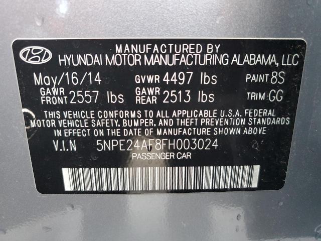 5NPE24AF8FH003024 | 2015 HYUNDAI SONATA SE