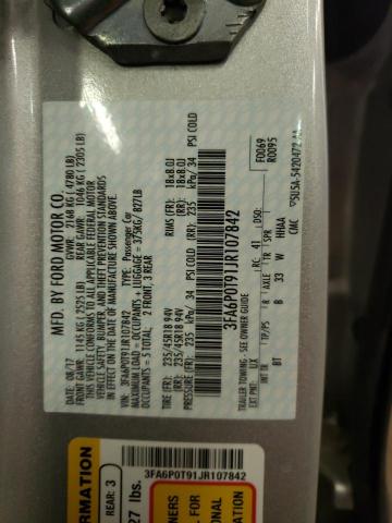 3FA6P0T91JR107842 2018 FORD FUSION - Image 12