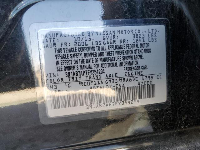 3N1AB7AP7FY354294 Nissan SENTRA S