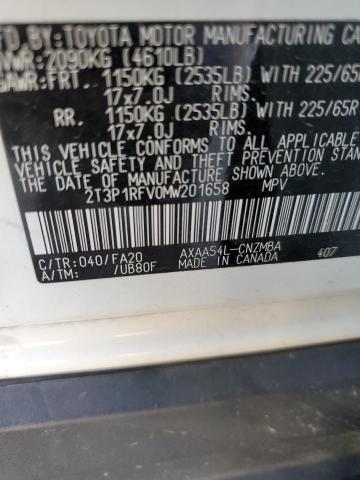 2021 TOYOTA RAV4 XLE - 2T3P1RFV0MW201658