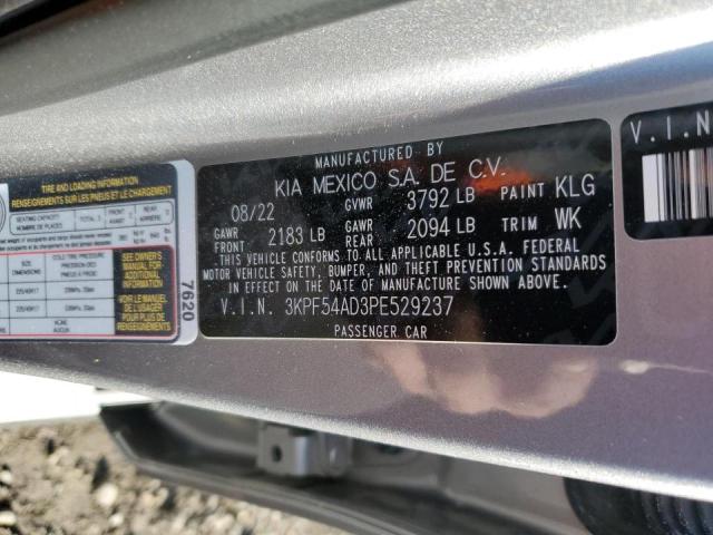 3KPF54AD3PE529237 KIA Forte Gt Line