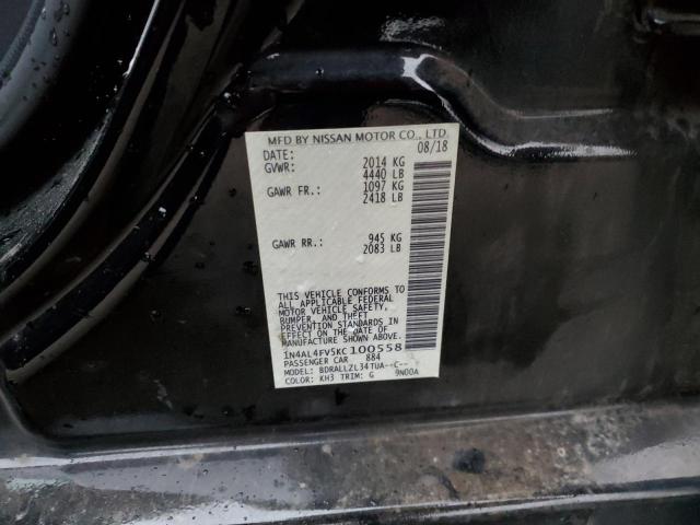 2019 NISSAN ALTIMA EDI - 1N4AL4FV5KC100558