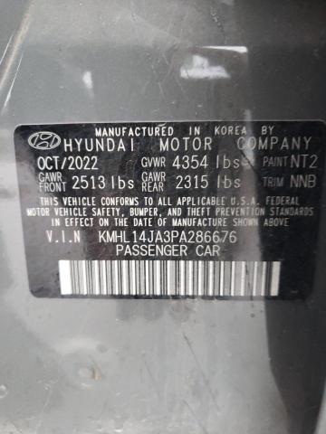 KMHL14JA3PA286676 | 2023 HYUNDAI SONATA SEL