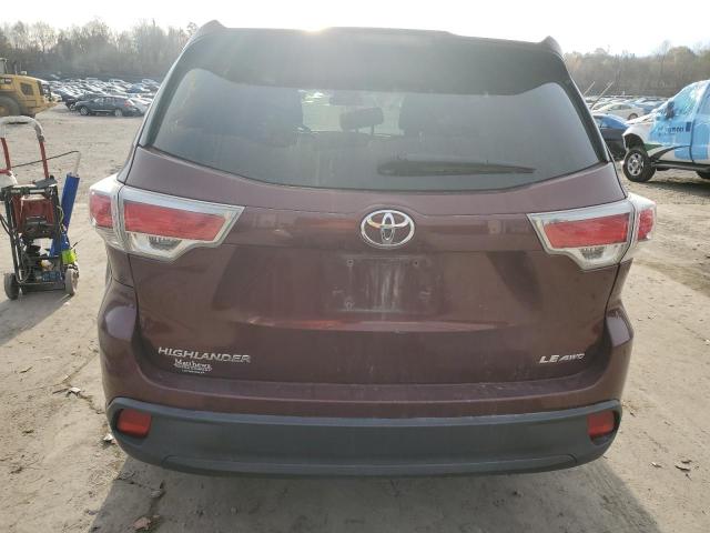 VIN 5TDBKRFH8ES039105 2014 Toyota Highlander, LE no.6