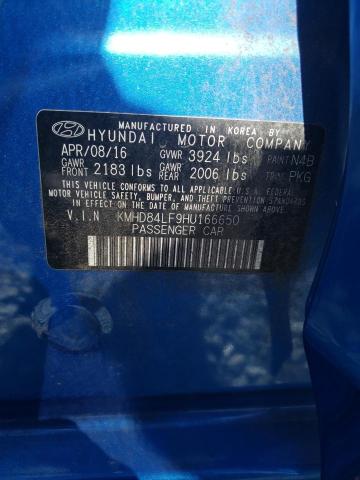 KMHD84LF9HU166650 | 2017 HYUNDAI ELANTRA SE