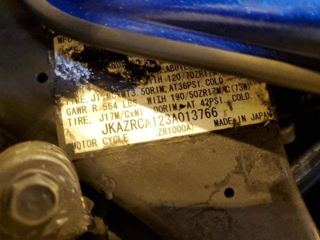 2003 KAWASAKI ZR1000 A1 - JKAZRCA123A013766