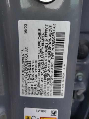 1HGCY2F74PA036883 | 2023 HONDA ACCORD HYB