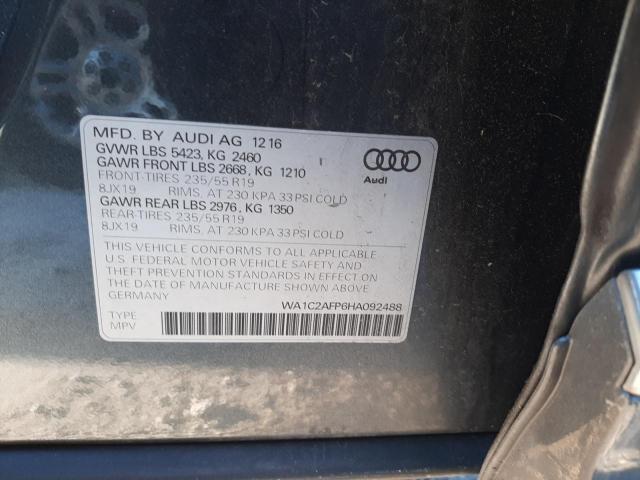 VIN WA1C2AFP6HA092488 2017 Audi Q5, Premium no.14