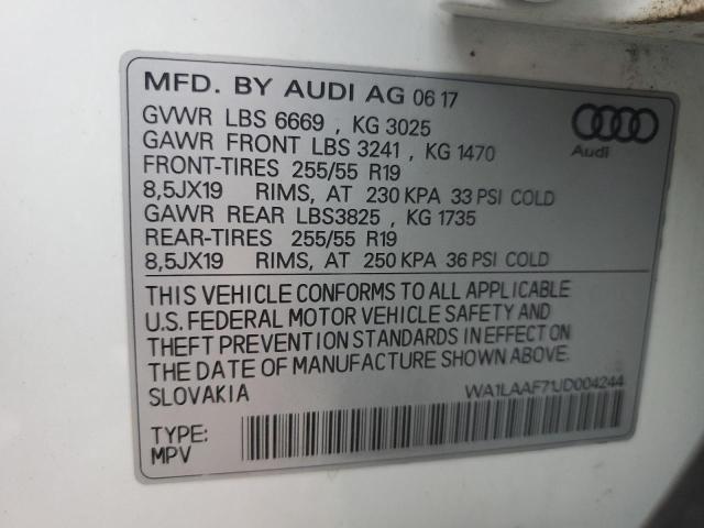 WA1LAAF71JD004244 2018 AUDI Q7, photo no. 13