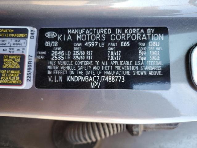 2018 KIA SPORTAGE L - KNDPM3AC7J7488773