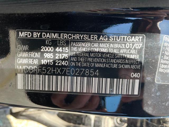 WDBRF52HX7E027854 2007 Mercedes-Benz C 230