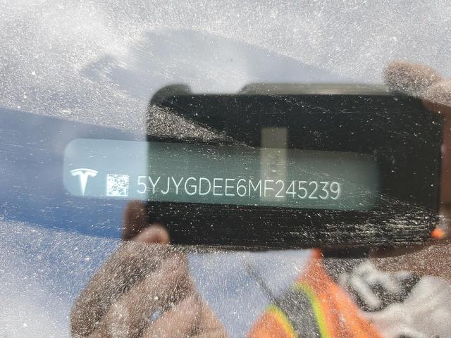 5YJYGDEE6MF245239 | 2021 TESLA MODEL Y