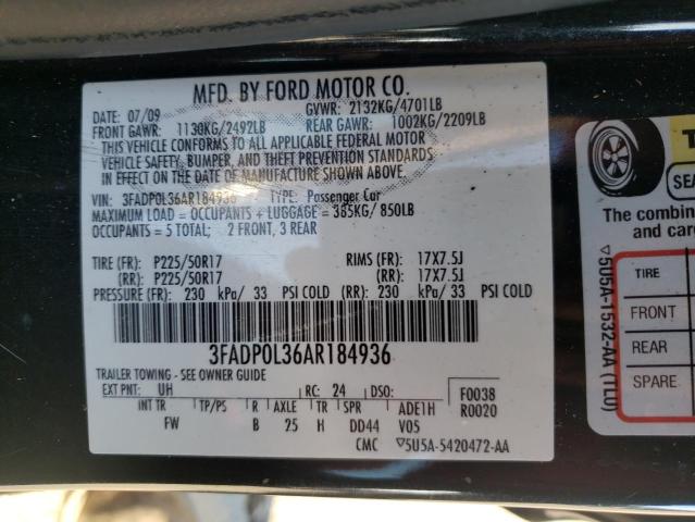 3FADP0L36AR184936 | 2010 Ford fusion hybrid