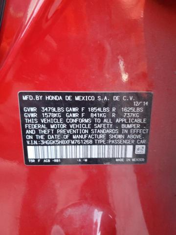 Image 13 of 2015 Honda Fit salvage vehicle - Lot #74748653 at Copart
