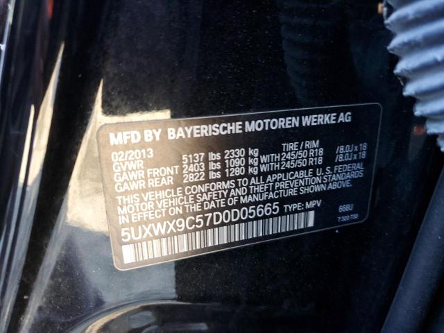 VIN 5UXWX9C57D0D05665 2013 BMW X3, Xdrive28I no.12