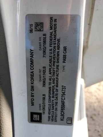 KL8CF6S94FC794737 Chevrolet Spark 2lt