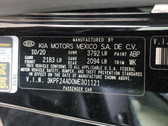 3KPF24AD0ME301121 | 2021 KIA FORTE FE