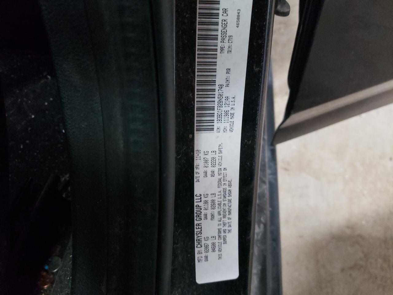 1B3BD1FB2BN501748 2011 Dodge Avenger Mainstreet