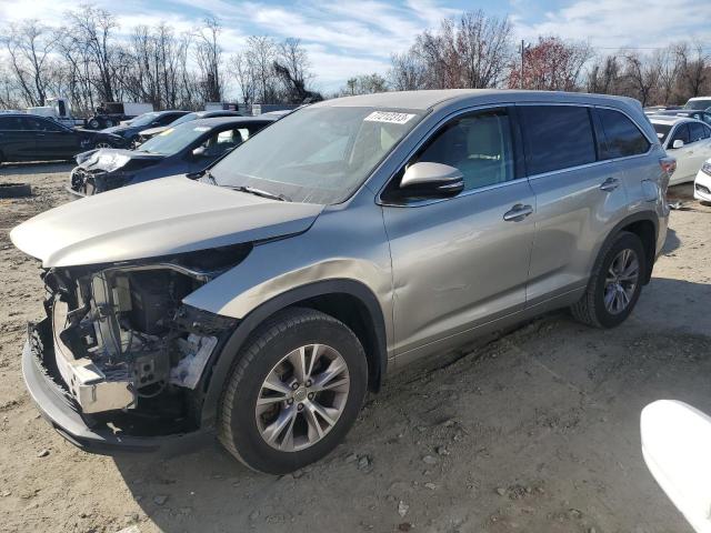 VIN 5TDBKRFH7FS224148 2015 Toyota Highlander, LE no.1