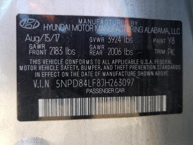 5NPD84LF8JH263097 | 2018 HYUNDAI ELANTRA SE