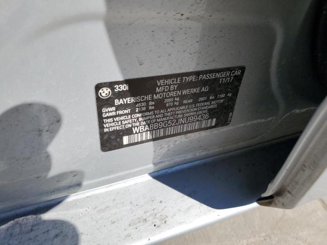 2018 BMW 330 I - WBA8B9G52JNU99436