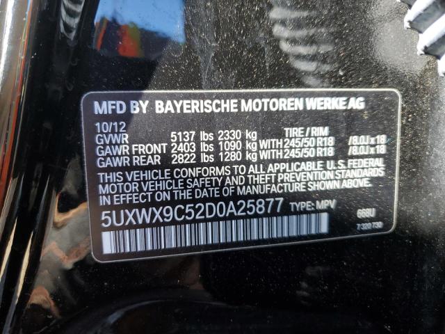 VIN 5UXWX9C52D0A25877 2013 BMW X3, Xdrive28I no.13