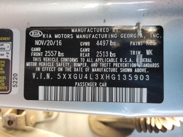 5XXGU4L3XHG135903 KIA OPTIMA EX