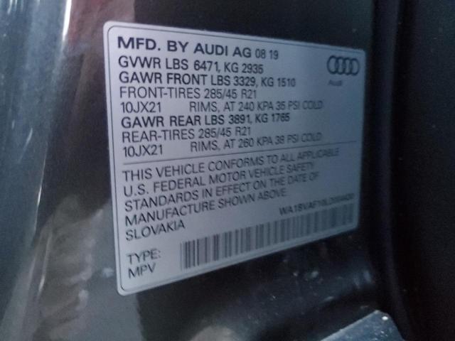 2020 AUDI Q8 PREMIUM - WA1BVAF10LD004430