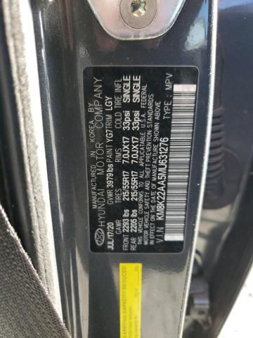 KM8K22AA5MU631276 | 2021 HYUNDAI KONA SEL