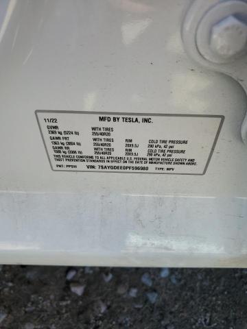 7SAYGDEE0PF596980 Tesla Model Y
