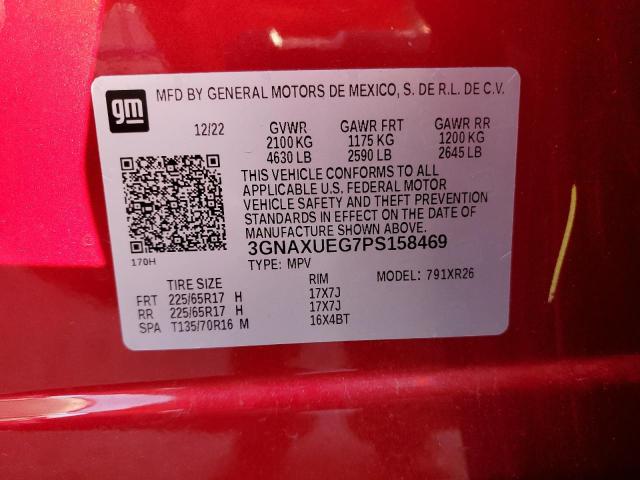 3GNAXUEG7PS158469 | 2023 CHEVROLET EQUINOX LT