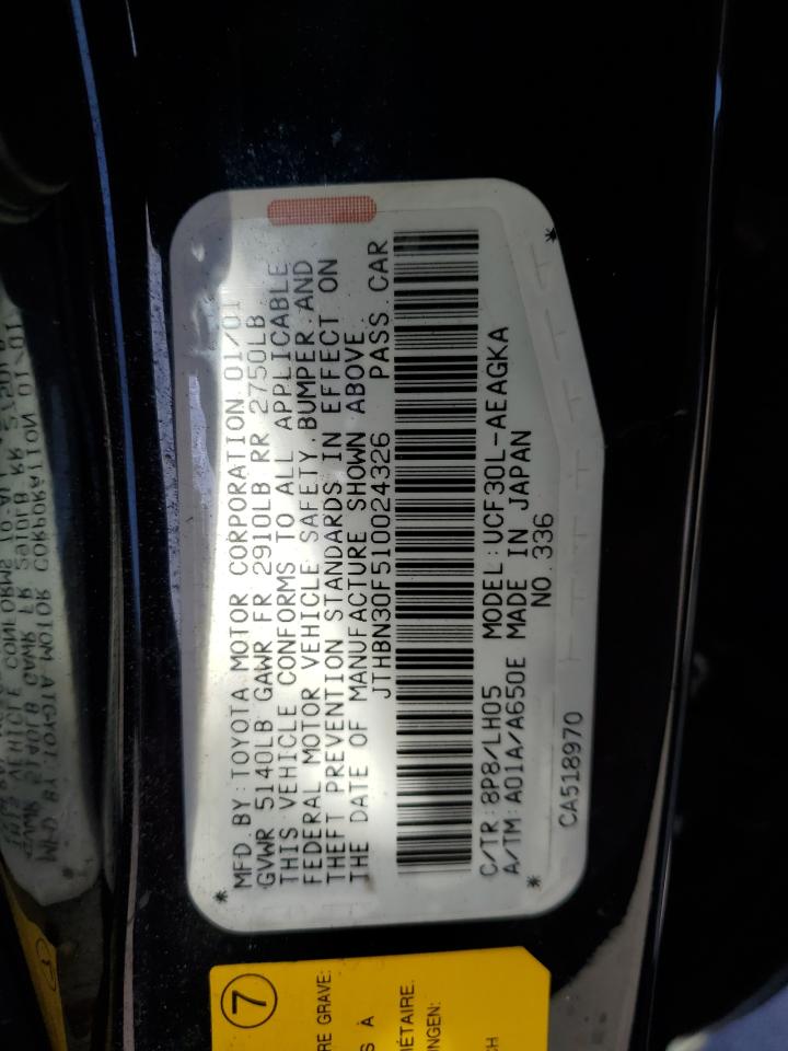 JTHBN30F510024326 2001 Lexus Ls 430