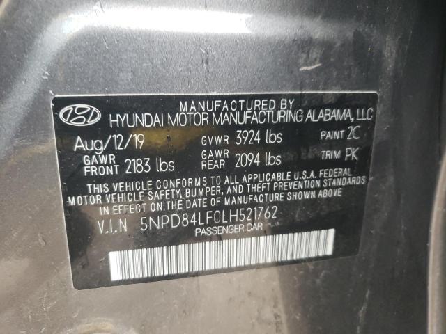 5NPD84LF0LH521762 | 2020 HYUNDAI ELANTRA SE