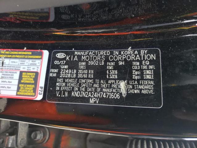 KNDJN2A24H7471606 | 2017 KIA SOUL