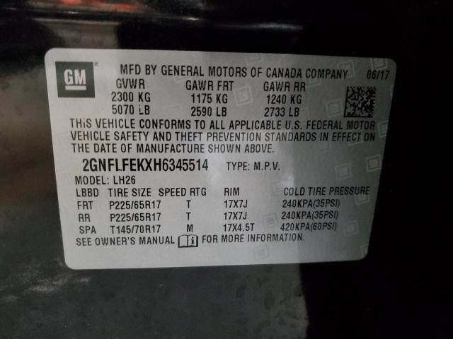 2GNFLFEKXH6345514 | 2017 CHEVROLET EQUINOX 4D