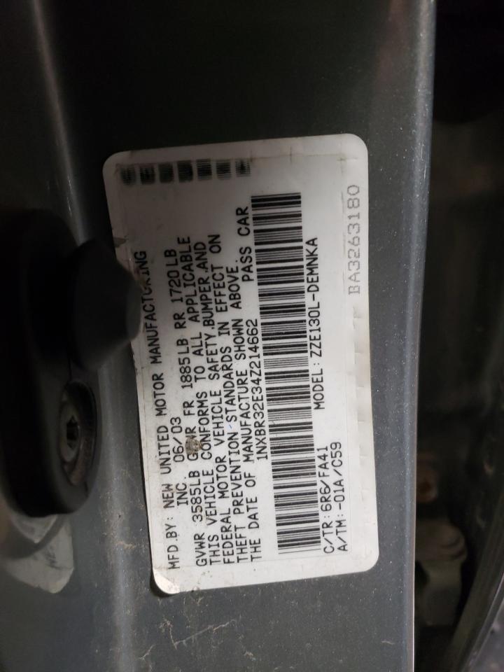 1NXBR32E34Z214662 2004 Toyota Corolla Ce