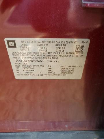 2GKFLSEK2H6155258 GMC Terrain Sle
