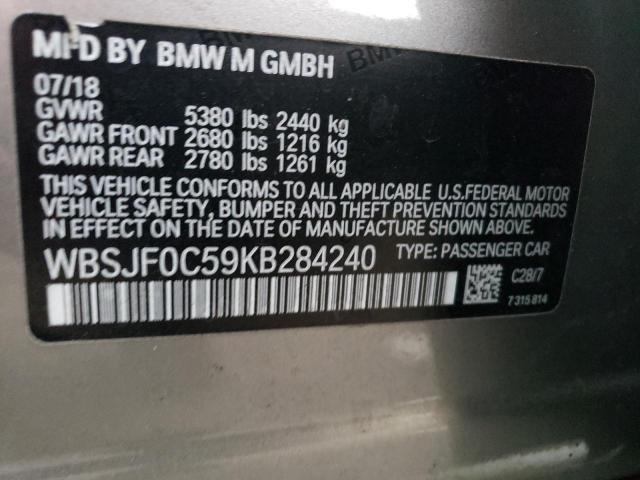 WBSJF0C59KB284240 2019 BMW M5, photo no. 13