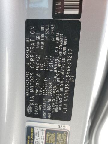 KNDMB5C16M6663217 KIA SEDONA LX