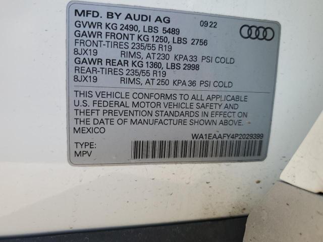 WA1EAAFY4P2029399 2023 AUDI Q5, photo no. 14