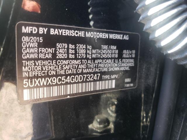  BMW X3 2016 Черный